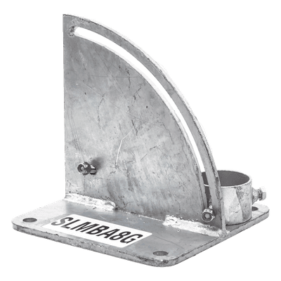 Base para Mástil / Ajuste de Ángulo 0° a 60° / Acero Galvanizado / Mástil 1 SLM-BA-8G SYSCOM TOWERS