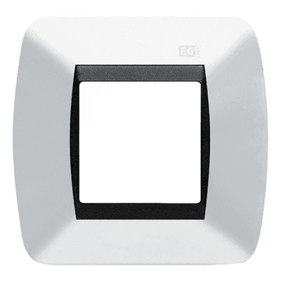 Embellecedor Modular / Caja Universal Ø60 mm / 1 Módulo / 88 x 90 x 13.5 mm / Blanco Nieve / 30 g 1801/BN EGI AUDIO SOLUTIONS