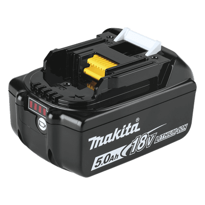 Batería Litio-Ion / 18V / 5.0Ah / Carga 45 min / Indicador LED / 16 Contactos / -20°C (-4°F) BL-1850-B MAKITA