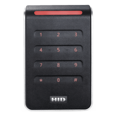 Lector de Control de Acceso / Teclado Capacitivo 2x6 / Multitecnología SEOS / Wiegand y OSDP / 3.16 x 4.79 x 0.85 pulgadas / 12 VCC RS40KST HID