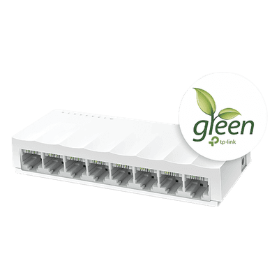 Switch no administrado / 8 puertos 10/100Mbps / Fanless / 4.9 x 1.9 x 0.9 in LS1008 TP-LINK