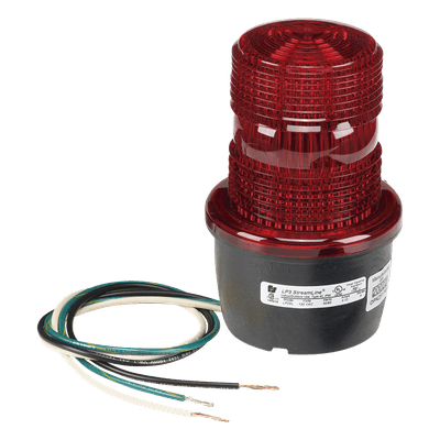 Luz de advertencia LED / 120 Vca / 24 Vcd / IP66 / IP69K / Perfil bajo / -30°F a 150°F / Montaje en tubo / Rojo LP3-PL-120-R FEDERAL SIGNAL INDUSTRIAL