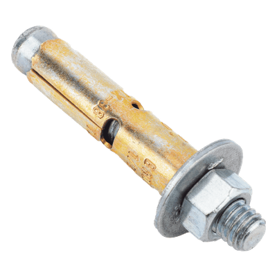 Taquete de Expansión / Cuerda 3/8" (10 mm) / Largo 3" (76 mm) / Carga a Tensión 700 kg / Carga Cortante 490 kg / Broca 1/2" (13 mm)