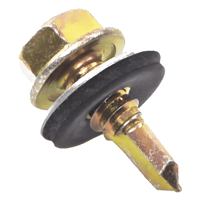 Tornillo Punta Broca / Sello Montado / 6.5 x 25 mm (1/4" x 1") / Cabeza Hexagonal / Caja 100 pzas ANC-PAS-14100 ANCLO