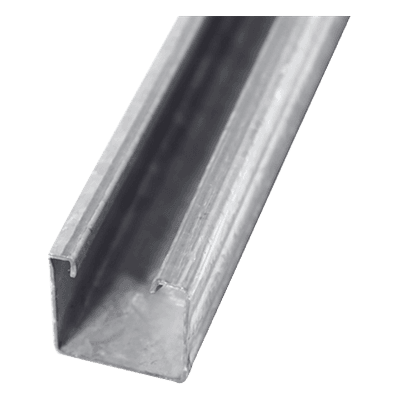 Unicanal Sólido / 4 x 2 cm / 3 m (10 ft) / Calibre 18 / Acero Galvanizado ANC-USL4X4 ANCLO