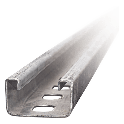 Unicanal Perforado / 4 x 4 cm / 3 m (10 ft) / Calibre 14 / Acero Pregalvanizado / 1.9 mm / 1.7 kg/m ANC-UOC4X4 ANCLO