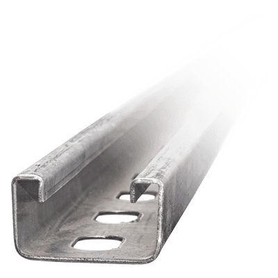 Canal Perforado / 4 x 2 cm / Calibre 12 / 3 m (9.84 ft) / Acero Pregalvanizado ANC-UOR-4X2 ANCLO