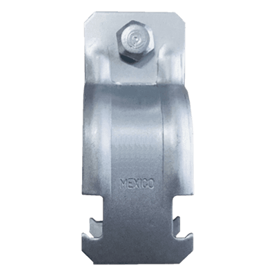 Abrazadera Unicanal / 19 mm (3/4") / Calibre 16 (1.5 mm) / Conduit Cédula 40 / 5.3 kg por 100 unidades ANC-AU-34 ANCLO