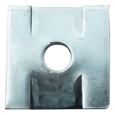 Tope Unicanal Plano / Tornillo 1/2" (13 mm) / Instalación en Superficies Planas / Uso Industrial ANC-HA02 ANCLO