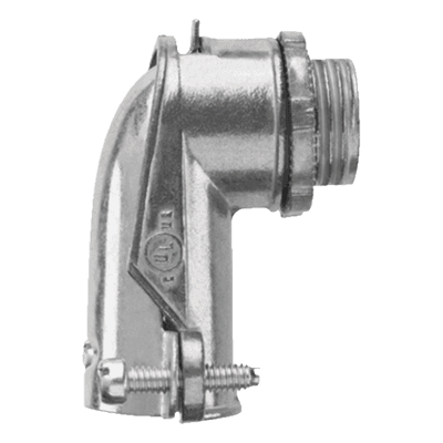 Conector Curvo para Tubo Flexible / 3/8" (10 mm) / Diámetro 30 mm / Largo 46 mm / Acabado Resistente a Corrosión