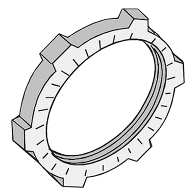 Contratuerca Metálica / Zamac / 3/4" (19 mm) / Acabado Metálico / Uso Industrial