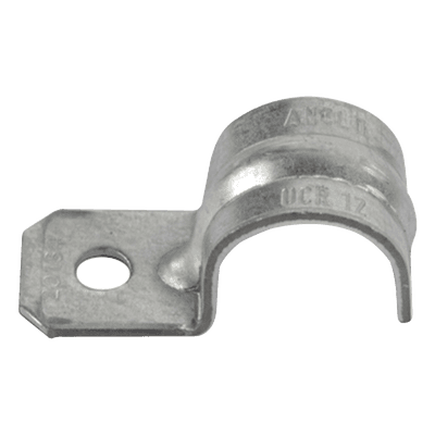 Abrazadera Tipo Uña / 1/2' (13 mm) / Acero Pregalvanizado Calibre 18 / Tubo Conduit Pared Delgada ANC-UC-12 ANCLO
