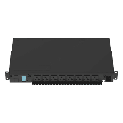 PDU Monitoreable Horizontal / 8 Salidas NEMA 5-20R / Entrada NEMA 5-15P / 120 Vca / 15 A / 1U / Rack 19 in