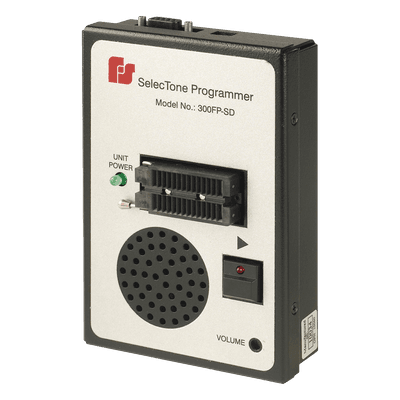 Programador de Campo / Transferencia WAV y MP3 sin Pérdida / Altavoz Integrado / Carcasa de Aluminio / Compatible con Módulos CommCenter® Serie D y RMB9999SD 300FP-SD FEDERAL SIGNAL INDUSTRIAL