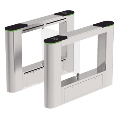 Barrera abatible peatonal / Acero inoxidable / Acrílico / 1 carril / 2 millones ciclos / AC 110-240V / -28°C a 60°C SBTL6000 ZKTECO