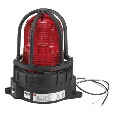 Luz de advertencia LED para ubicaciones peligrosas / Montaje en superficie / 24 VCD / Rojo / NEMA 4X / -50°C a 65.5°C 191XLS-024-R FEDERAL SIGNAL INDUSTRIAL