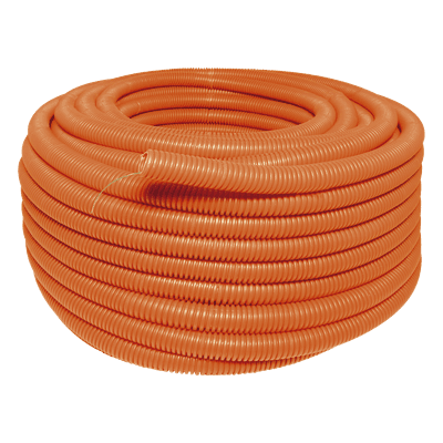 Manguera Poliducto Corrugado Flexible / HDPE Alta Densidad / 3/4" x 50 m (164 ft) / Sin Guía / Resistente a Intemperie