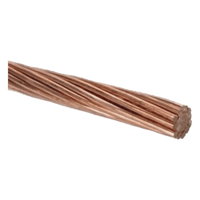 Cable Eléctrico de Cobre Desnudo / 1/0 AWG / 100 m (328.1 ft) / Semiduro / 7 Hilos Concéntricos / NOM-063-SCFI A083/100 VIAKON