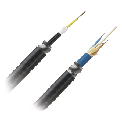 Cable de Fibra Óptica / 12 Hilos / OM4 50/125 / Interior-Exterior / Armado / Loose Tube 250μm / OFCR Riser / Precio Por Metro (3.28 pies) FOGRZ12Y PANDUIT