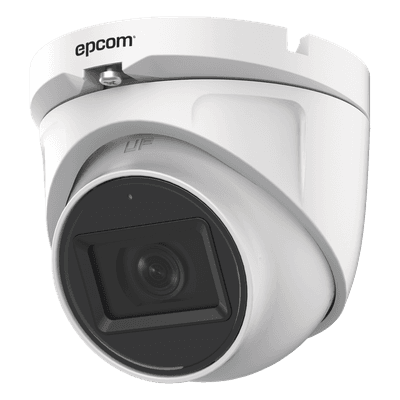 Cámara Domo TURBOHD / 2 Megapixel / Gran Angular 106° / IR 20 m (65.6 ft) / Audio por Coaxitron / IP66 / Metal E8-TURBO-G2/A EPCOM PROFESSIONAL