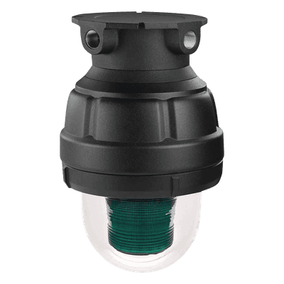 Luz LED, a prueba de explosiones, UL y cUL para Clase I, División 1, Grupo C y D; Clase I, División 2, Grupos A y B; Clase II, División 1, Grupos E, F y G; Clase III, 120-240 VCA, Verde 27XL-120-240-GS FEDERAL SIGNAL INDUSTRIAL