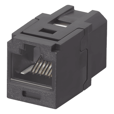 Módulo Acoplador RJ45 / Categoría 6 / Mini-Com / Contactos Chapados en Oro 50 µin / HDBaseT 100 W / -10°C a 65°C CC688BL PANDUIT