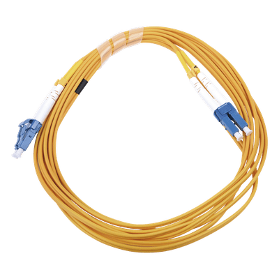 Jumper de Fibra Óptica / Monomodo 9/125 / LC/UPC-LC/UPC / PVC 2.0 mm / Dúplex / Amarillo / 3 m (9.84 ft) LP-FO-LCU-LCU-03 LINKEDPRO BY EPCOM