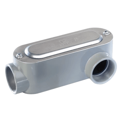 Caja de Conexión Ovalada / Rosca NPT 1 1/2" (38.1 mm) / Tipo LL / Aluminio Diecast / Hermética / UL y CSA OLL-0079C RAWELT