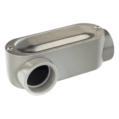 Caja de Conexión Ovalada / Rosca NPT 1 1/2" (38.1 mm) / Tipo LR / Aluminio Diecast / Hermética / UL y CSA