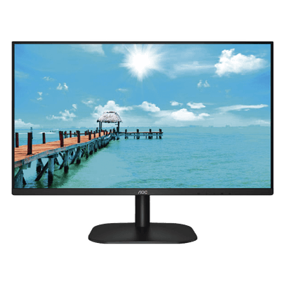 Monitor LED de 27" VESA, Resolución 1920 x 1080 Pixeles, Entradas de Video VGA / HDMI. Panel IPS LCD Backlight LED. Ultra Delgado 27B2H AOC