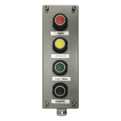 Botonera / 4 Botones Programables / Acero Calibre 14 / NEMA 4, 12, 13 / 9.50' x 6.25' x 3.00' PBS4 FEDERAL SIGNAL INDUSTRIAL