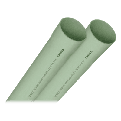 Tubo Conduit Pesado PVC / 4" (100 mm) / 3 m (9.8 ft) / Autoextinguible / NMX-E-012 / NMX-E-252 EMTUP4 CRESCO
