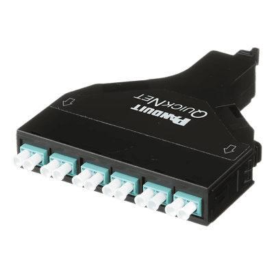 Cassette de Fibra Óptica / 12 Fibras LC a MPO / OM4 / Método A / 0.5 dB / 550 m (1804.5 ft) FQZN-12-10AS PANDUIT