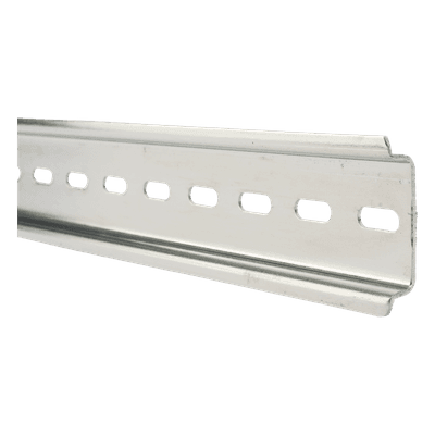 Riel DIN / 35 mm x 7.5 mm / Acero Cromado Zinc / 1 m (3.3 ft) / Ranura Central 6 mm x 15 mm PSTRD1M PRECISION