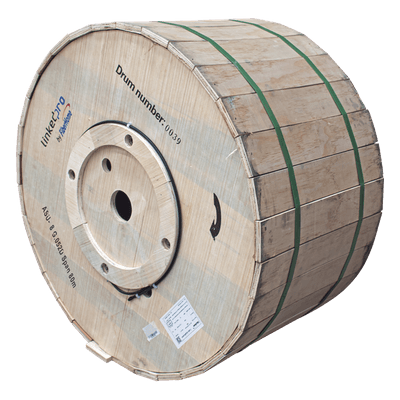 Cable Fibra Óptica Aérea Mini ADSS / 8 Hilos Monomodo G.652D / Span 80 m (262.5 ft) / Cubierta MDPE / -20°C a +65°C MINI-ADSS-08C/4KM LINKEDPRO BY FIBERHOME