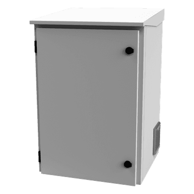 Gabinete Exterior IP / Rack 19" 16U / Acero Galvanizado / Ventilador con Termostato / Filtros Antipolvo / Aislante Térmico / Cerradura con Llave LP-FORTE-16U-R3 LINKEDPRO BY EPCOM