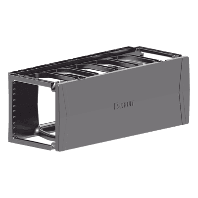 Organizador de Cables Horizontal / Para Rack 19in / 2UR / Cubierta Magnética de Doble Bisagra / Gestión Cat 6 y 6a PR2HF4 PANDUIT