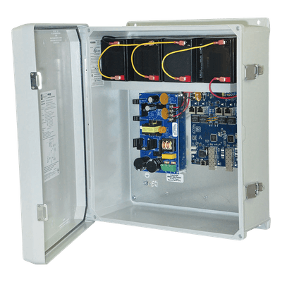 Inyector PoE Industrial / 4 Puertos Gigabit / 2 SFP 1G / 120W Total / Hi-PoE 60W / IP66 / Batería de Respaldo NETWAY-SP4-WPX ALTRONIX