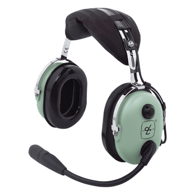 Auriculares de Aviación / Atenuación de Ruido Pasivo 23 dB NRR / Micrófono Electret Amplificado M-7A / Diseño Ligero / Compatible Aviación General y Estándares Militares H10-13.4 DAVID CLARK