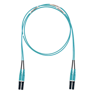 Jumper de Fibra Óptica / Multimodo OM3 50/125 / LC-LC Dúplex / LSZH / 1 m (3.28 ft) / Color Aqua FX2ELLNLNSNM001 PANDUIT