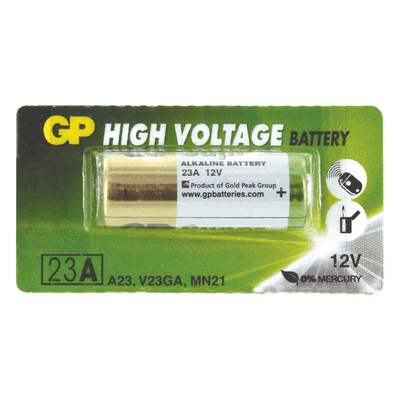 Batería Alcalina / 12 VCC / 23 Ah / Diseño Compacto / No Recargable / Terminales Planos Niquelados GOLDPEAKA23 SYSCOM PARTS