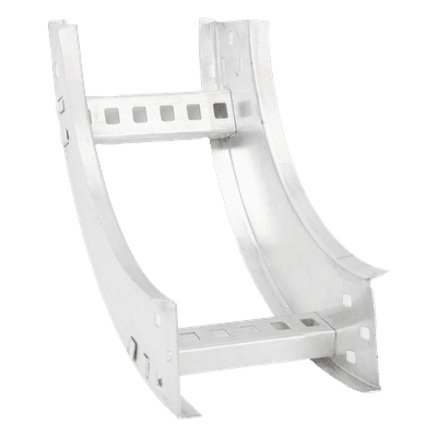 Curva Vertical Interior / Perfil Z / Peralte 3 1/4" / Ancho 6" / Radio 8" / Aluminio / 90°