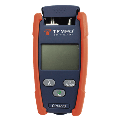 Medidor de Potencia Óptica / Rango -50 a +26 dBm / VFL 650 nm hasta 4 km / 6 Longitudes de Onda / Detección de Tono 270 Hz-2 kHz / Entrada Universal 2.5 mm