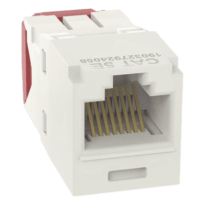 Conector Jack RJ45 / Mini-Com TG / Cat 5e / 8P8C / Sin herramienta de impacto / -10°C a 65°C / Blanco mate CJ5E88TGIW PANDUIT