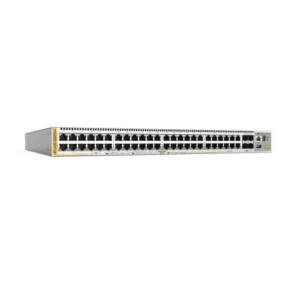 Switch PoE+ Stackeable Capa 3 / 40x 10/100/1000 Mbps + 8x Multigigabit 100M-5G / 4x SFP+ 10G / PoE+ 90W / 720W / Fuente Redundante AT-X530-52GPXM-10 ALLIED TELESIS