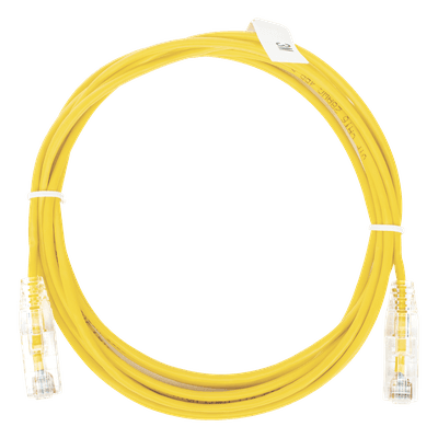 Cable de Parcheo Slim UTP Cat6 / 3 m (9.84 ft) / 28 AWG / Amarillo / 1 Gbps+ LP-UT6-300-YE-28 LINKEDPRO BY EPCOM