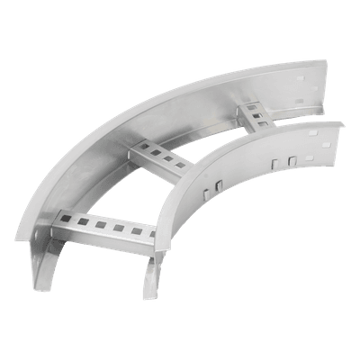Curva Horizontal de Aluminio / Perfil Z / Peralte 3 1/4" / Ancho 6" / Radio 8" / 90° / Incluye Tornillería CHC908R8X6AK CHAROFIL