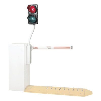 Semáforo LED para Barrera / Rojo/Verde / 12 VDC / Poste 35' (114.8 ft) / Cable 6 ft (19.7 ft) / Sincronización con Ciclo de Barrera 1603-222 DKS DOORKING