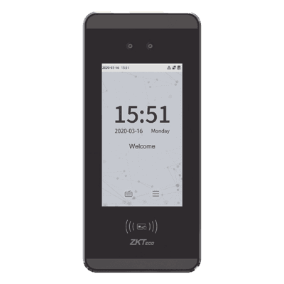 Terminal de Reconocimiento Facial / 3,000 Usuarios / Pantalla 5" / Lector EM / Anti-Sabotaje / TCP-IP / RS485 / 2 m (6.6 ft) MINI-AC-PLUS ZKTECO