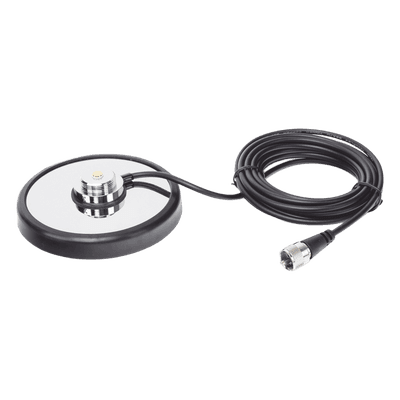 Montaje magnetico para antenas de 3/4" (Nmo), 5 m de cable RG-58A/U, conector UHF (PL-259) macho, diámetro de 5" 1240 